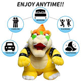 GOOSEN78 Bowser Plush, Bowser Toys, Super Mario Plush, All Star Collection, Stuffed Animals, Plush Toys 10 in, Yellow