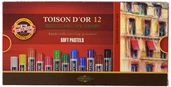 Koh-i-noor Toison D'or - 12 Round Soft Pastels. 8512