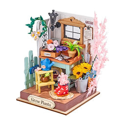 Rolife DIY Miniature Dollhouse Kit Tiny Mini House Kit Craft Gifts for Adults/Teens (Terrace Garden)