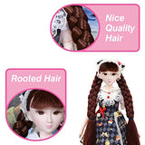 ICY Fortune Days 10 inch 1/6 Scale Journey Girl Series Ball Jointed Doll with Brown Hair, Wearing Austria Alpine Style Clothes, 18 Movable Joints, Best Gift for Girl(Saira)