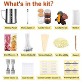 Candle Making Kit Supplies,Including Pot, Wicks, Sticker, Tins,Spoon & More Full Starter Kit for Creating Candles