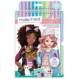Make It Real - Fashion Design Sketchbook: Pretty Kitty. Cat Inspired Fashion Design Coloring Book for Girls. Includes Sketchbook, Stencils, Stickers and Fashion Design Guide
