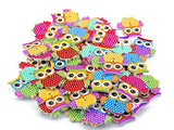 PCS OWL Buttons-Mixed Wood Buttons Sewing Scrapbooking Flowers Shaped 2 Holes by RayLineDo