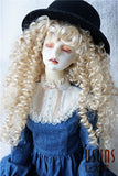 JD145 extraLong Wave Doll Wigs Synthetic Mohair BJD Hair (Blond, 8-9inch)