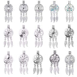 20Pcs Mixed Pearl Bead Cage Pendants Jewelry Making Essential Oil Diffuser-Add Your