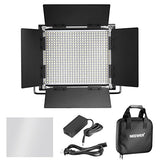 Neewer 2 Packs Professional Metal Bi-Color Dimmable 660 LED Video Light for Studio,YouTube,Product Photography,Video Shooting,Durable Metal Frame,with U Bracket and Barndoor,3200-5600K,CRI 96+