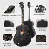 POPUTAR Acoustic Classical Guitar 36 Inch of Wood with APP Free Online Lessons and Case Strings Picks for Beginner Adult Teens Kids