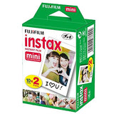 Fujifilm Instax Mini Link Smartphone Printer - (Dusty Pink) + 2X Fujifilm Instax Mini Twin Pack Instant Film (40 Sheets) + Protective Case for Fuji Link Printer