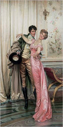 The Embrace Art Print Poster by Charles J. Frederic Soulacroix