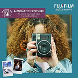 Fujifilm Instax Mini 40 Instant Film Camera with 20 Sheets Instant Mini Film, AA Batteries & Stickers in Basic Accessories Bundle