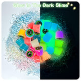 Galaxy Slime kit 30 Pack, Glow in The Dark Slime Kit for Girls Boys, Mini Jelly Slime Bulk Party Favors for Kids, Easter Slime Stress Relief Putty Toys, Goodie Bag, Christmas Stuffers