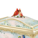 Joe Hautman Songbird Artwork Porcelain Music Box with 22K Gold Sentiment by The Bradford Exchange