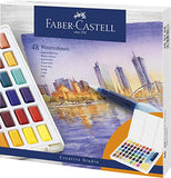 Faber-Castell FC169748 Watercolors in Pans 48ct Arts and Crafts, us48, Multi