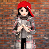 UCanaan BJD Dolls 1/3 SD Fashion Dolls 24 Inch 18 Ball Jointed Doll DIY Toys with Full Set Clothes Shoes Wig Makeup, Best Gift for Girls-Felice