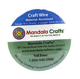 Mandala Crafts 12 14 16 18 20 22 Gauge Anodized Jewelry Making Beading Floral Colored Aluminum