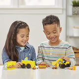 Play-Doh Wheels Excavator & Loader Toy Construction Trucks with Non-Toxic Sand Buildin' Compound Plus 2 Additional Colors