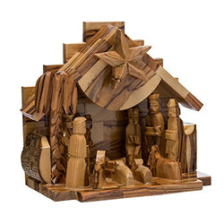 Kurt Adler LOC0003 7.9" Olive Wood Nativity Music Box