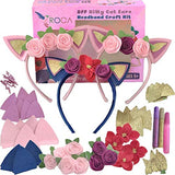 Cat Crafts for Girls. Make Your Own Cat Headband Girls Crafts. DIY Cat Ears and Flowers Headbands Crafts Kit – Cat Toys Gifts for Girls