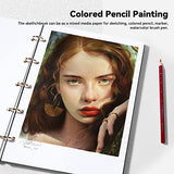 Arrtx 72 Colored Pencils with Paul Rubens Artist Sketchbook, Colored Pencils for Adult Coloring, Sketching, Drawing Pencils with Rich Pigments.
