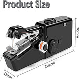 Handheld Sewing Machine, Hand Cordless Sewing Tool Mini Portable Sewing Machine, Essentials for Home Quick Repairing and Stitch Handicrafts (Black)