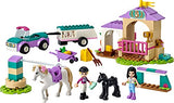 LEGO Friends Horse Training and Trailer 41441 Building Kit Friends Stephanie and Emma and 2 Animals; New 2021 (148 Pieces)