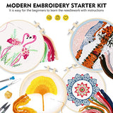 Magicfly Mini Sewing Machine + 4 Sets Embroidery Starter Kit