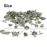 Wholesale Bulk Lots Jewelry Making Silver Charms Mixed Smooth Tibetan Silver Metal Charms