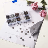 Pandahall 500pcs/box 5 Colors Iron Filigree Flower Bead Caps End Caps 6mm in Diameter for Jewelry