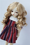 JD259 6-7inch 16-18CM Lady Roll BJD Doll Wigs 1/6 yosd Synthetic Mohair Doll Accessories (Blonde)