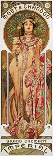 Posters: Alphonse Mucha Poster Art Print - Moët Et Chandon, 1899 (36 x 12 inches)