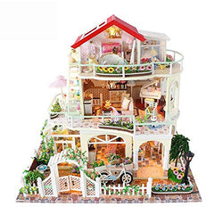 Toys Miniature Dollhouse Kit DIY Miniature Room Set-Woodcraft Construction Kit-Wooden Model Building Set-Mini House Crafts Best Birthday Gifts Gifts for Women and Girls