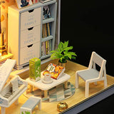 Cool Beans Boutique Miniature DIY Dollhouse Kit - Tin Box Style (Blue)