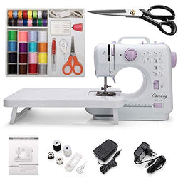 Chooling Sewing Machine (12 Stitches, 2 Speeds, Foot Pedal, LED Sewing Lamp) - Small Household Electric Overlock Sewing Machines CL-033-N