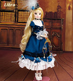 Aongneer BJD Dolls 1/6 DBS Doll 12 Inch 16 Ball Joint Doll DIY Toy Gift Rotatable Joints Lifelike Pose with Soft Brown Wig Blue Dress Nice Shoes Beautiful Makeup Gift for Mother Constellation Libra