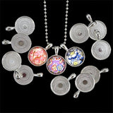 120 Pcs Bezel Pendant Trays Round Cabochon Settings Trays Pendant Blanks, 25mm Diameter (Silver)