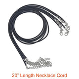 Paxcoo 100Pcs Black Waxed Necklace Cord with Clasp Bulk for Bracelet Necklace and Jewelry Making