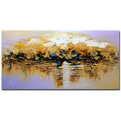 Tiancheng art, 24X48 Inch Abstract Art Hand Painted Oil Painting Acrylic Canvas Wall Art Living room Bedroom Decoration
