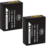 BM Premium 2 Pack of NP-W126S High Capacity Battery for Fujifilm FinePix X-T100, XT-200, X-100F, X-100V X-A7, X-H1, X-T10, X-T20, X-T30, X-A2 X-A3 X-A5 X-A10 X-E1 X-E2 X-E2S X-E3 X-T1 X-T2 X-T3 Camera