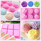 Soap Making Supplies, Soap Molds for Soap Making Silicone, Dried Flowers Herbs Kit, Mica Powder for Soap Making, DIY Soap Making Kit for Adults