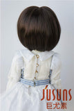 BJD Wigs JD286 9-10inch 23-25CM Short Bobo Synthetic Mohair Doll Wigs Blythe Doll accessorie (Coffce Black, 9-10inch)
