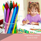 BINGOOU New 36colors, Food Grade, Safe, Non-Toxic, Clean, Non-Stick Crayons, Washable, Easy to Store (Carton pack-36 Colors)