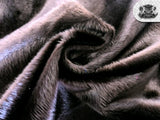 Velboa Wave BROWN Faux/Fake Fur Fabric By the Yard