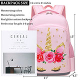 Backpack for Girls Unicorn Kids School Backpack Kindergarten Bookbag with Lunch Box