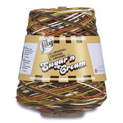 Spinrite Lily Sugar'n Cream Cone Yarn Woodland Trail Ombre