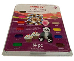 Sculpey Crafty Clay Oven Bake Clay Variety Pack 14pc