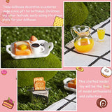 Dollhouse Decoration Accessories 1:12/ 1:6 Dollhouse Miniature Scene Model Miniature Scene Model Mini Scene Breakfast Set Pretend Toy (Juice, Butter, Bread Machine Set)