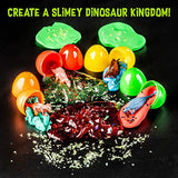 Original Stationery Dinosaur Slime Egg Dig Discovery, Dino Eggs Dig Kit with 6 Premade Dino Dig Eggs Easter Slime and 4 Dinosaur Dig Eggs to Excavate