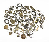 Yueton 100 Gram (Approx 70pcs) Assorted Antique Charms Pendant for Crafting, Jewelry Making