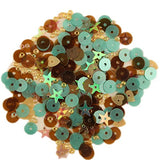 Sequin & Bead Assorted Mixes For Crafts 75 grams - Thankful - 3 Bottles