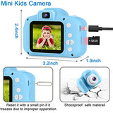 GKTZ Toys for 3-8 Year Old Boys, Kids Selfie Camera Children Digital Video Toddler Camera, Birthday Gift for Boys and Girls Age 3 4 5 6 7 8 with 32GB Card - Blue